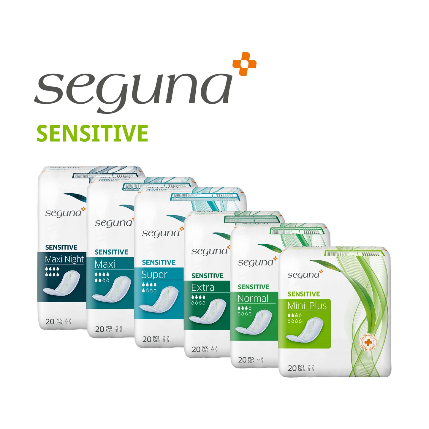 SEGUNA Sensitive Maxi Night, Einlage, Produktübersicht