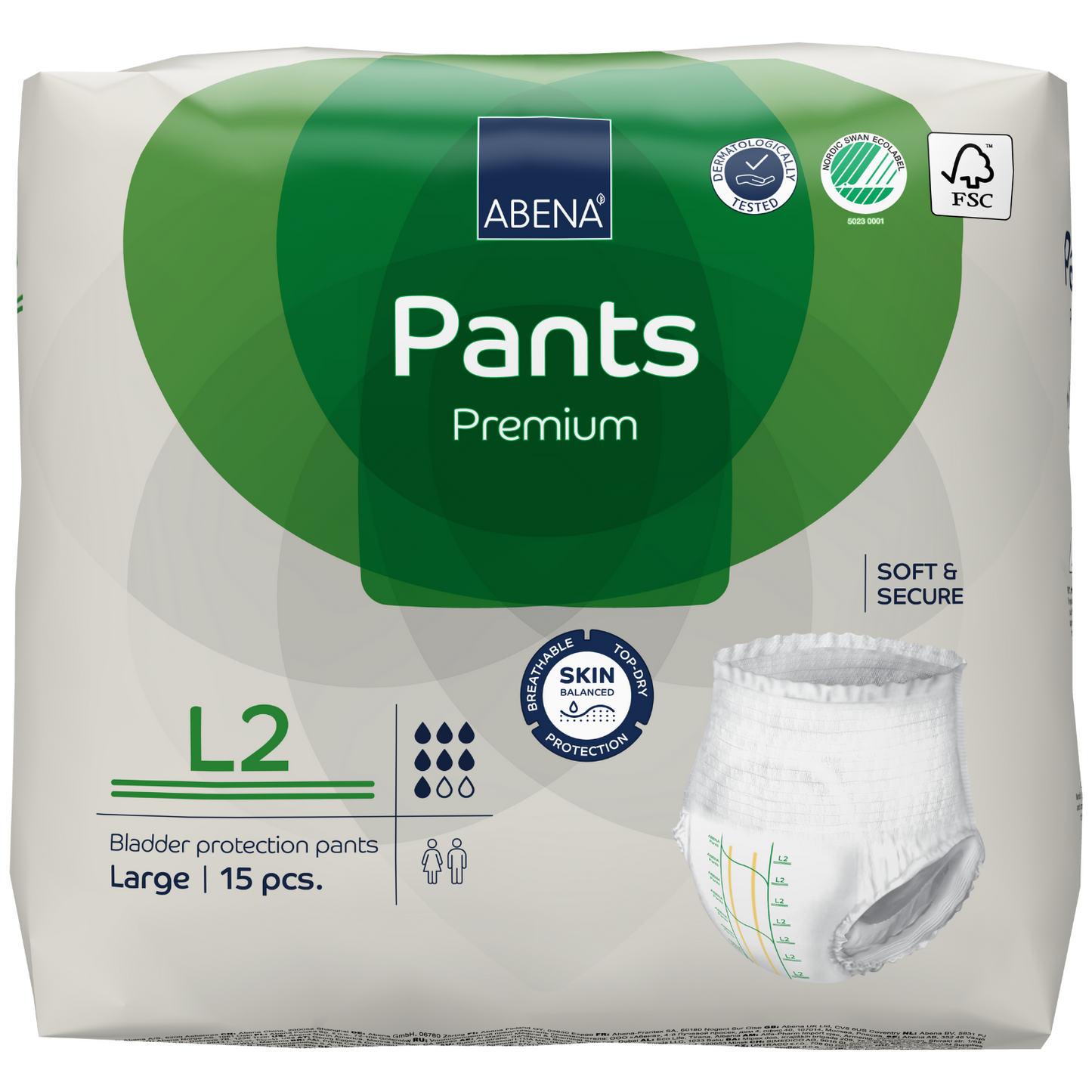 abena pants premium, Größe L2 Beutel 15 Stück