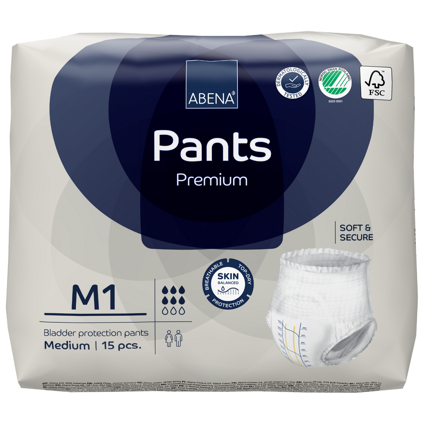 abena pants premium, Größe M1 Beutel 15 Stück