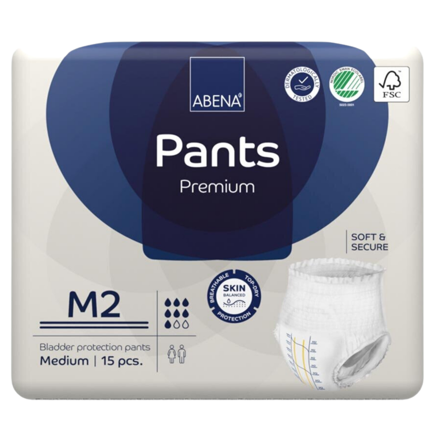 ABENA Pants Premium , Größe: M2, Beutel 15 Stück