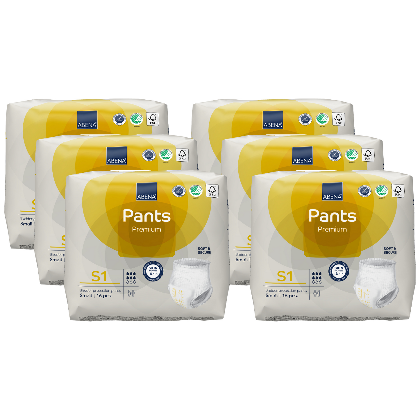 abena pants premium, Größe S1 Sparpaket 6x16 Stück