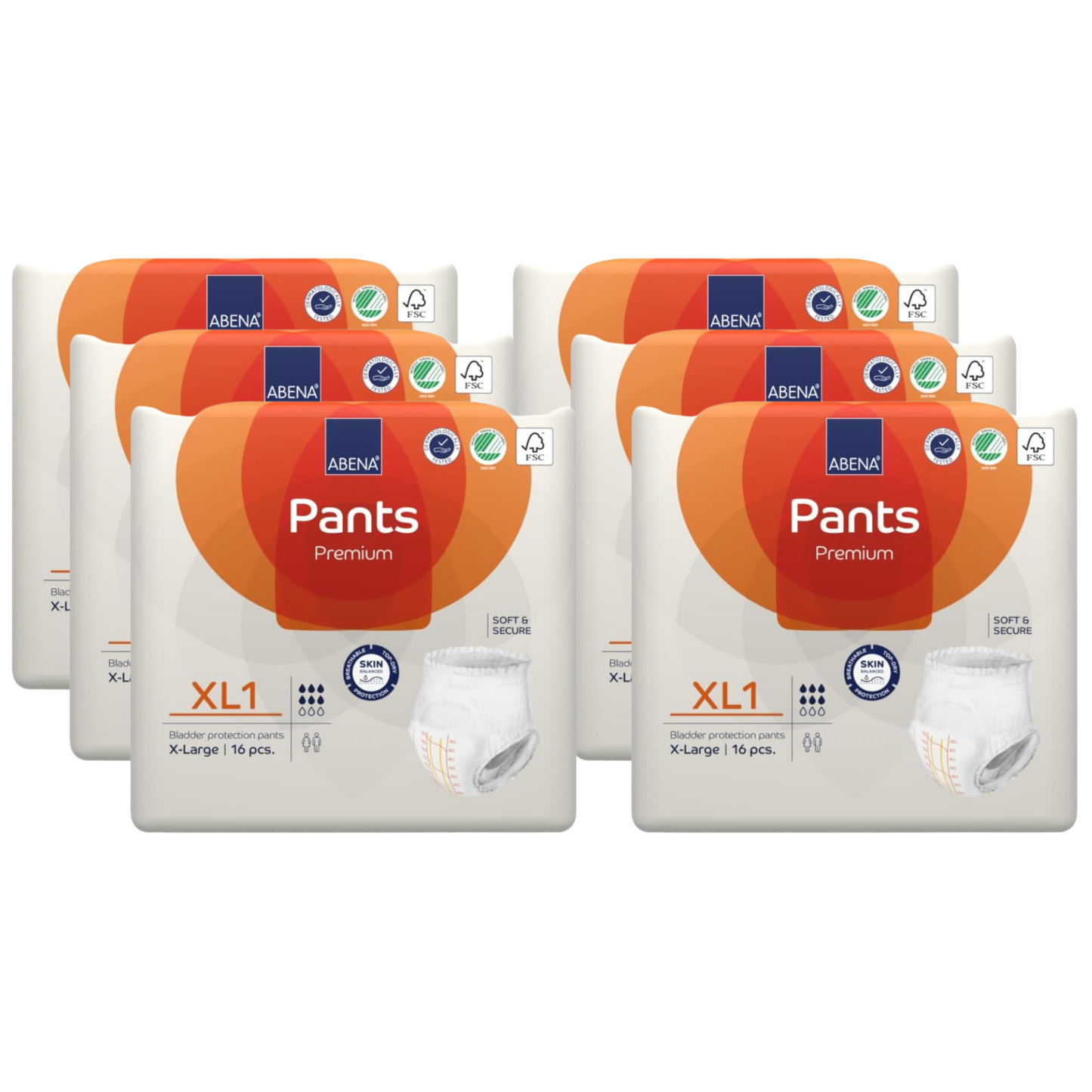 abena pants premium, Größe XL1 Sparpaket 6x16 Stück