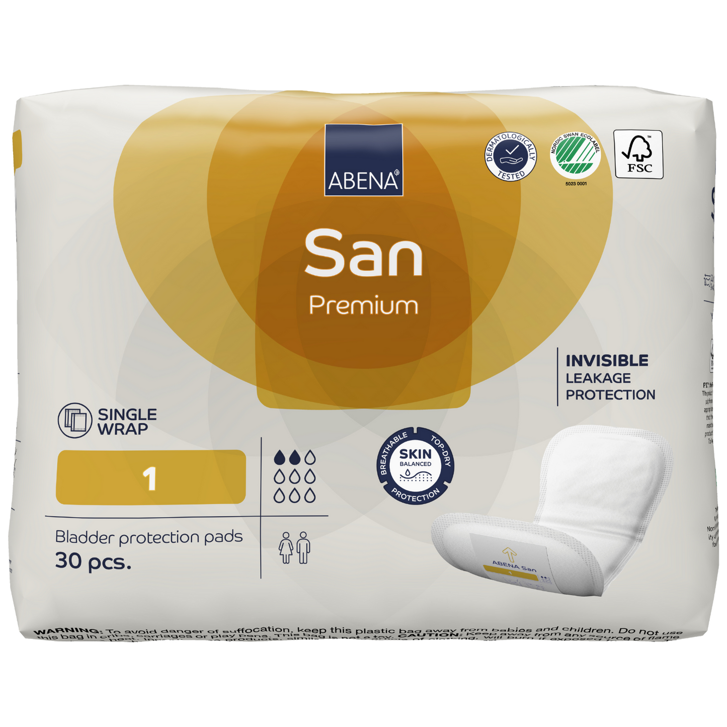 abena san premium 1, beutel 30 Stück