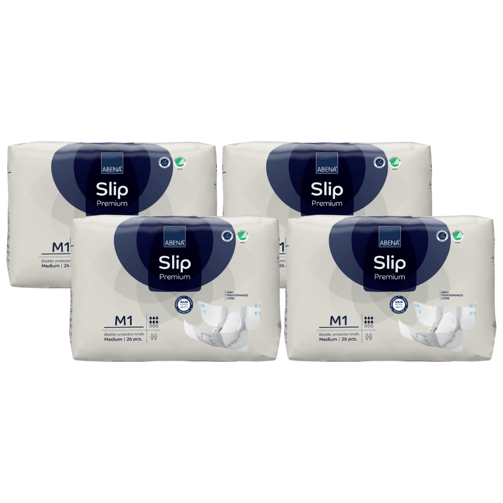 Abena Slip Premium, Größe: M1, Sparpaket (4 x 26 Stück)