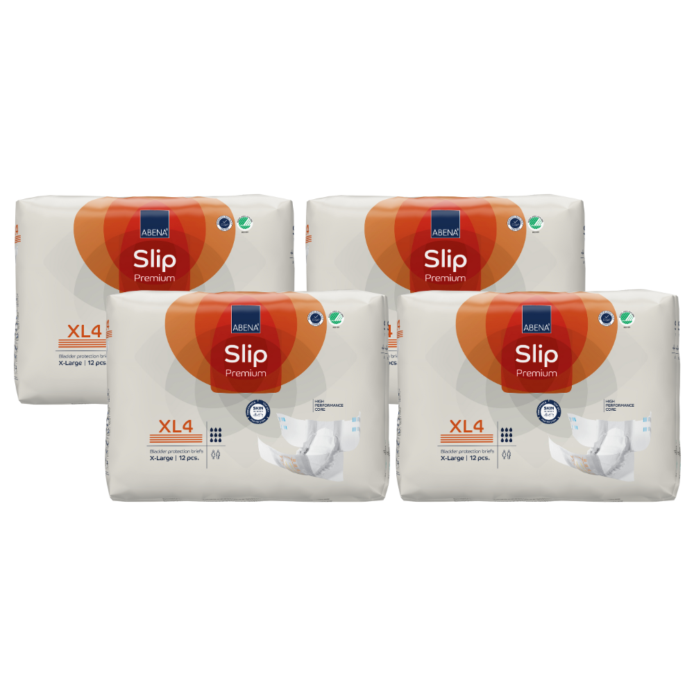 Abena Slip Premium, Größe: XL4, Sparpaket (4 x 12 Stück)