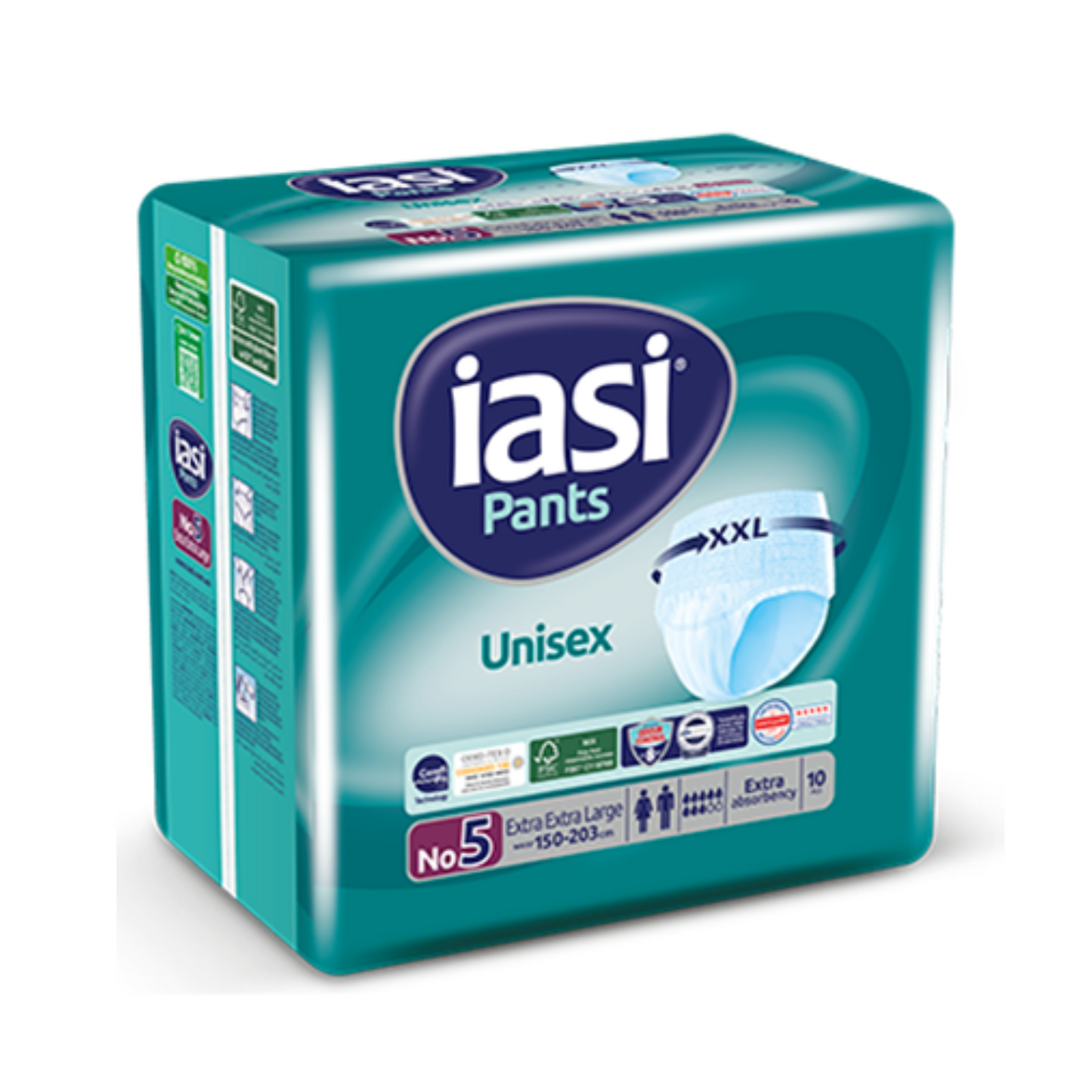 IASI Unisex Pants Gr. XXL, Beutel 10 Stück