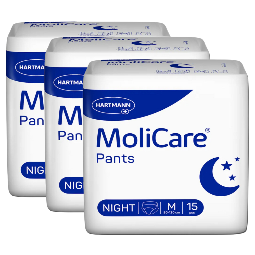 MoliCare Pants Night Gr.M, Sparpaket (3x15 Stück)