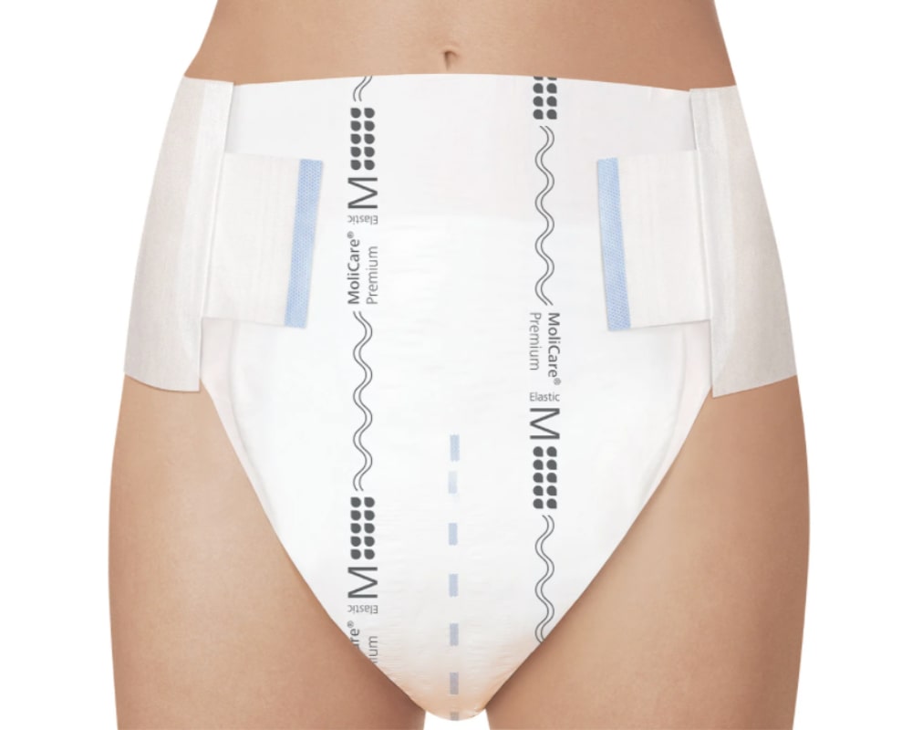 MoliCare Premium Elastic 10 Tropfen, Slip, Angezogen