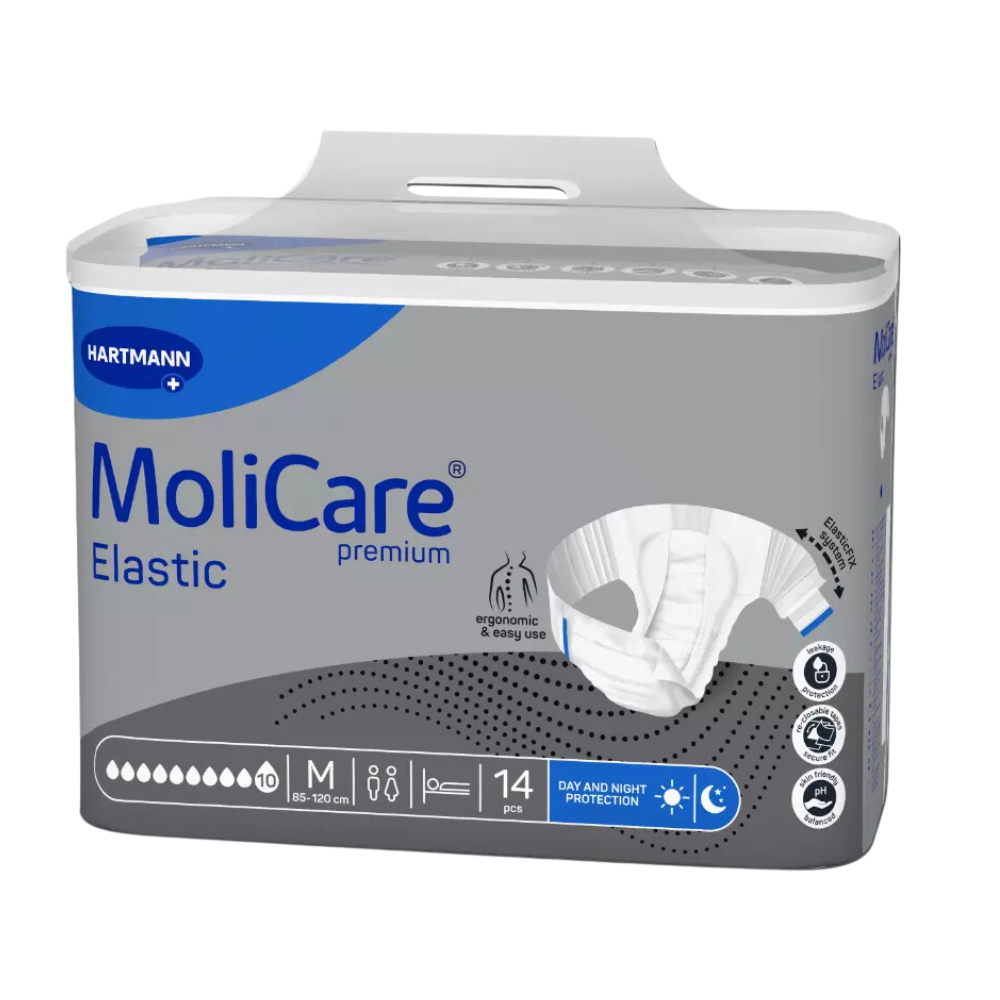 MoliCare Premium Elastic 10 Tropfen, Größe: M, Beutel 14 Stück