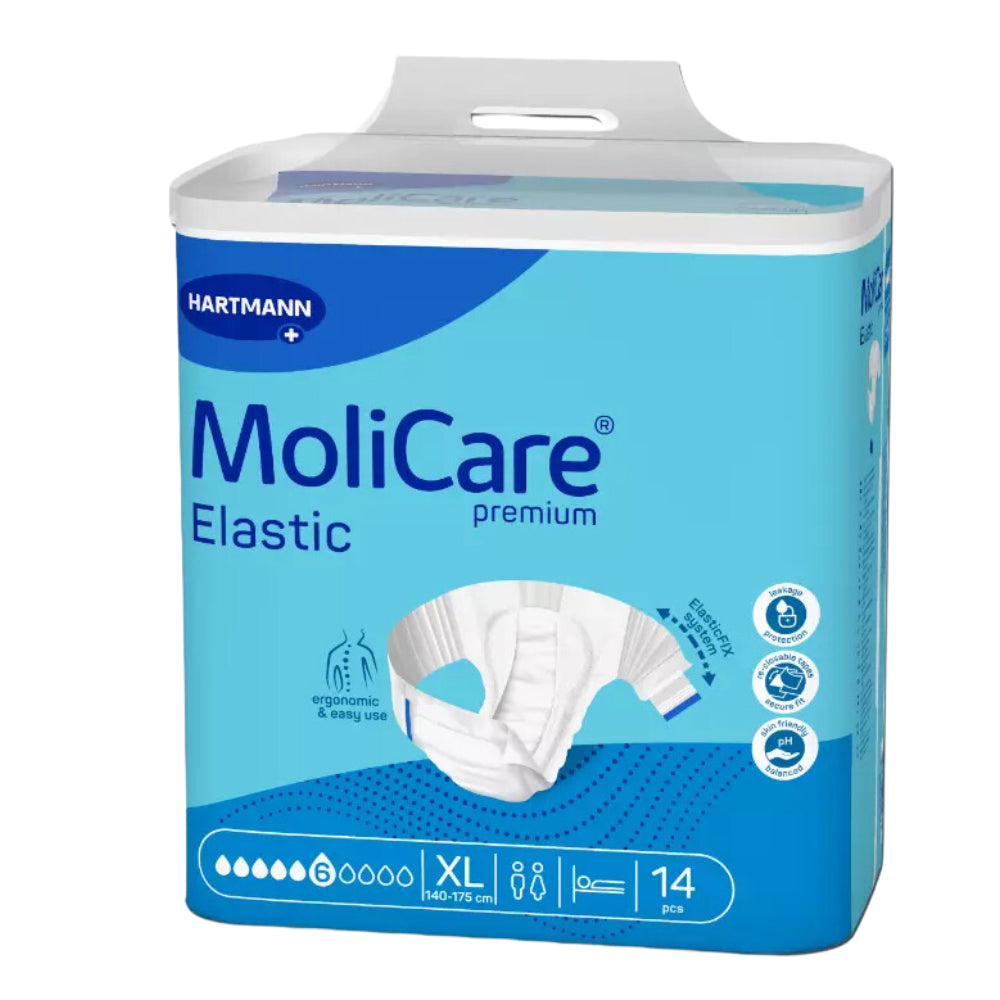 MoliCare Premium Elastic 6 Tropfen, Größe: XL, Beutel 14 Stück