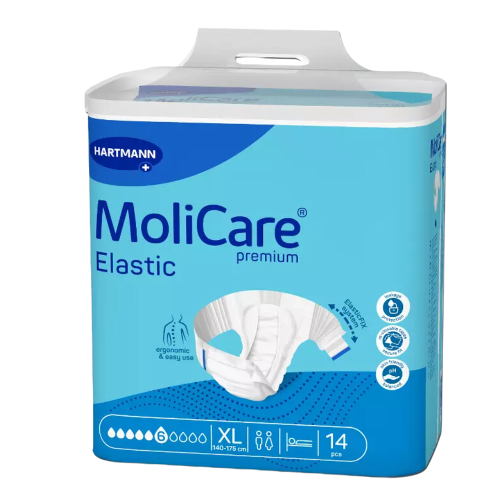 MoliCare Premium Elastic 6 Tropfen, Größe: XL, Beutel 14 Stück