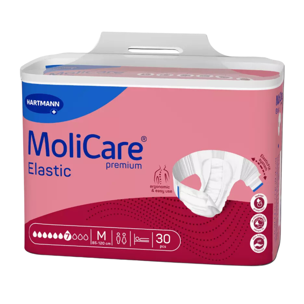 MoliCare Premium Elastic 7 Tropfen, Größe: M, Beutel 30 Stück