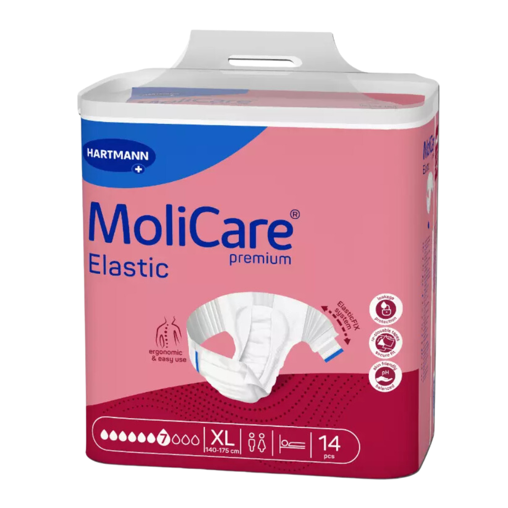 MoliCare Premium Elastic 7 Tropfen, Größe: XL, Beutel 14 Stück