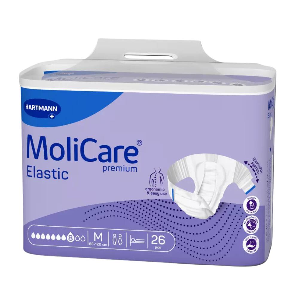 MoliCare Premium Elastic 8 Tropfen, Größe: M, Beutel 26 Stück