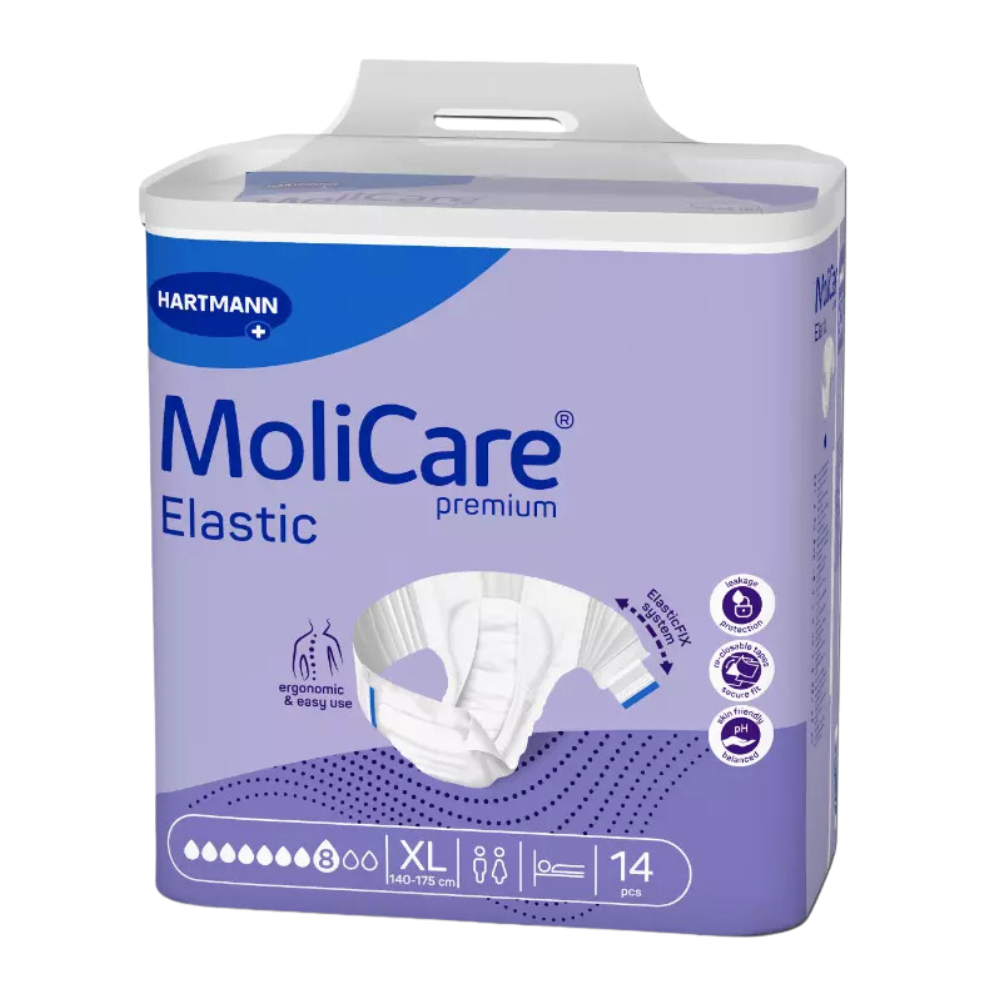 MoliCare Premium Elastic 8 Tropfen, Größe: XL, Beutel 14 Stück