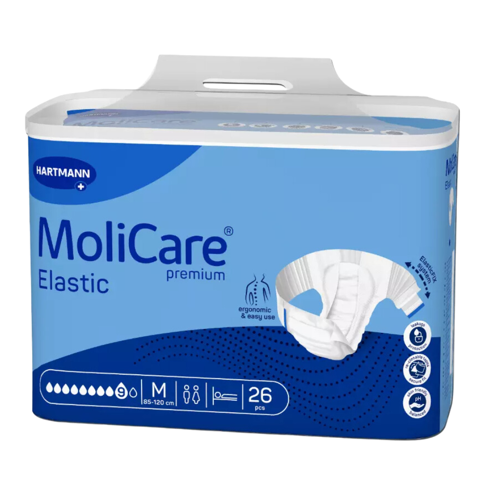 MoliCare Premium Elastic 9 Tropfen, Größe: M, Beutel 26 Stück