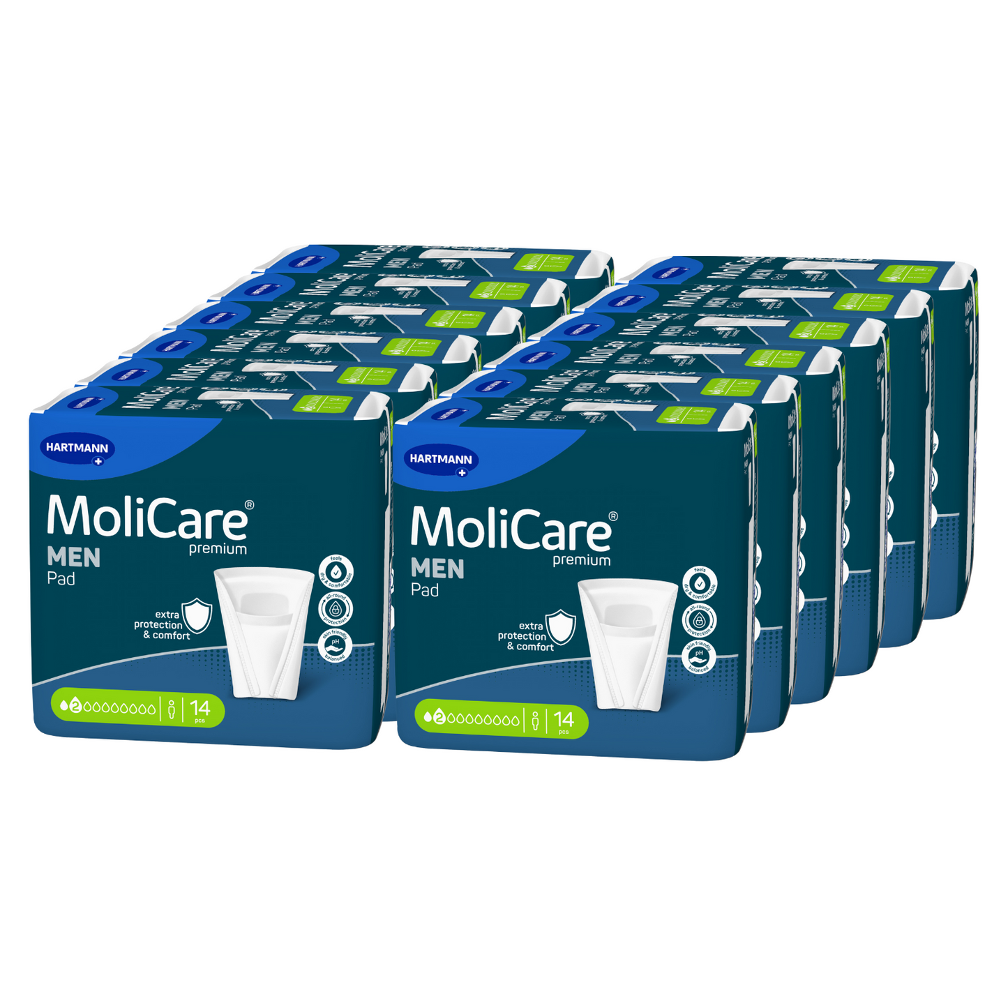 MoliCare Premium MEN PAD 2 Tropfen, Sparpaket (12 x 14 Stück)
