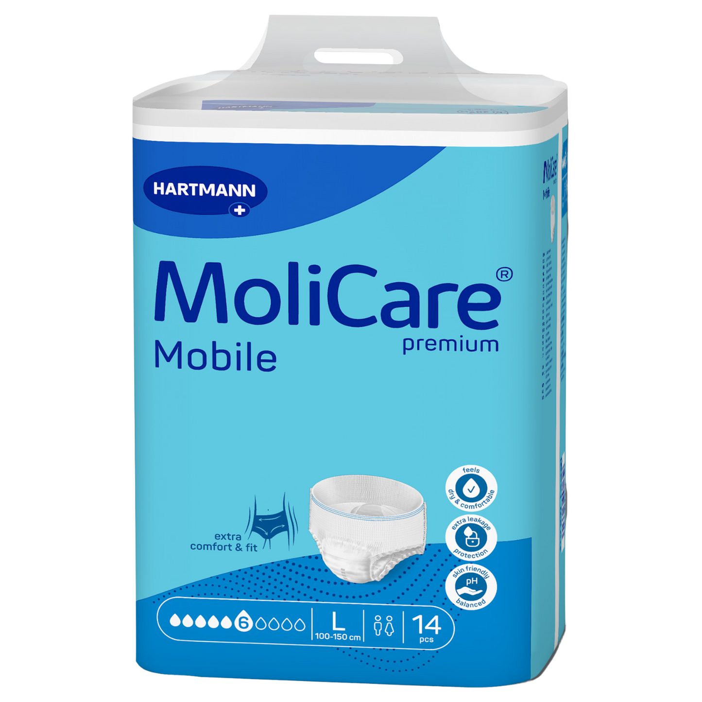 MoliCare Premium Mobile 6 Tropfen, Größe: L, Beutel 14 Stück