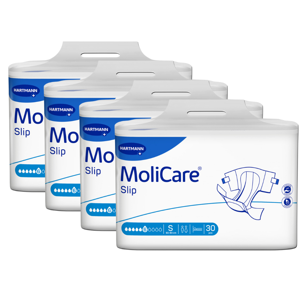 MoliCare Slip Extra Plus 6 Tropfen, Größe: S, Sparpaket (4 x 30 Stück)