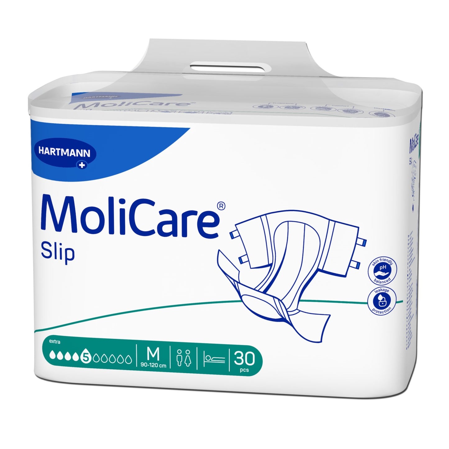 MoliCare Slip Extra 5 Tropfen, Größe: M, Beutel 30 Stück