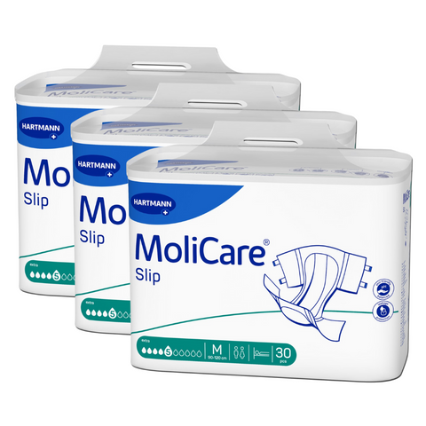 MoliCare Slip Extra 5 Tropfen, Größe: M, Sparpaket (3 x 30 Stück)