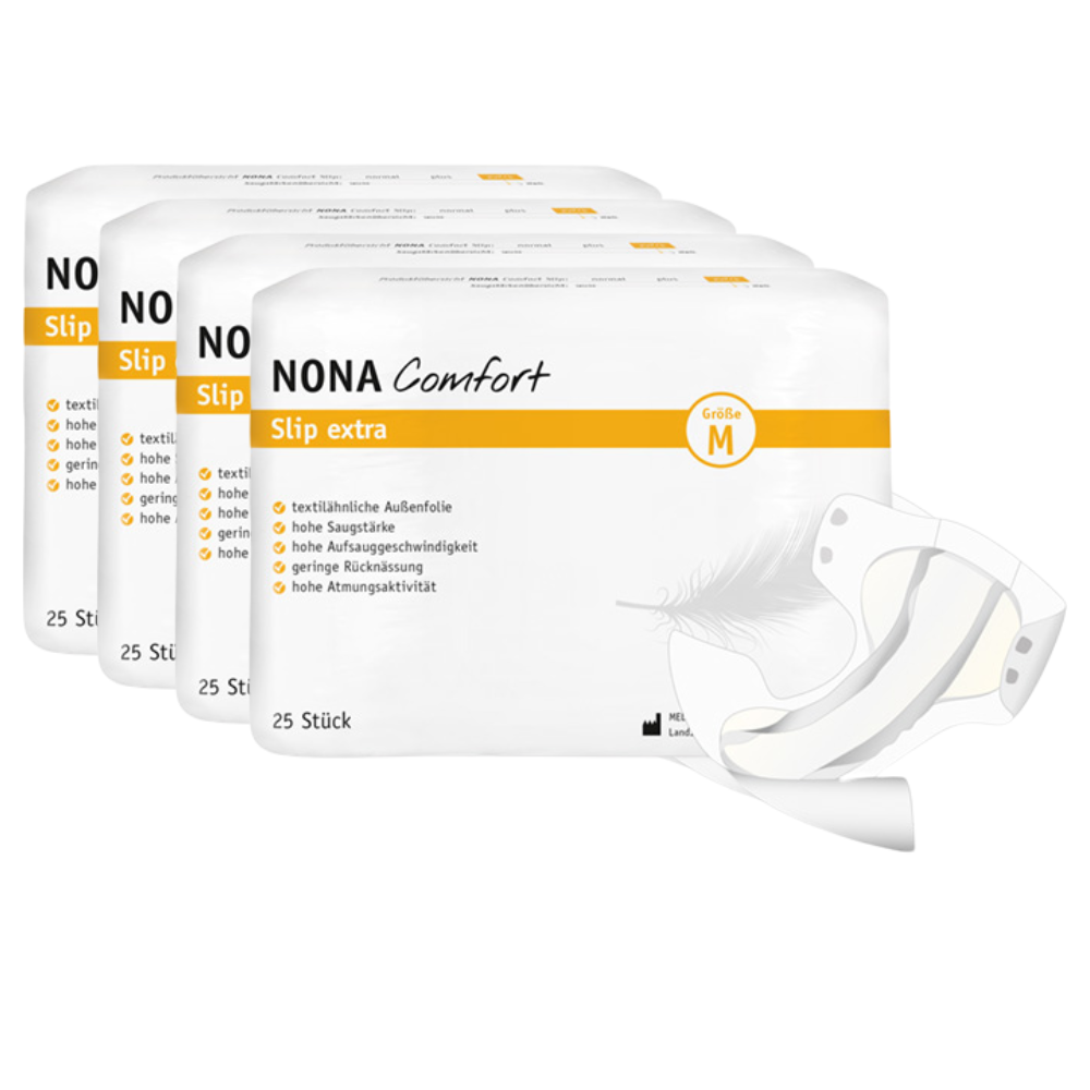 NONA Comfort Slip Extra Medium, Sparpaket (4 x 25 Stück)