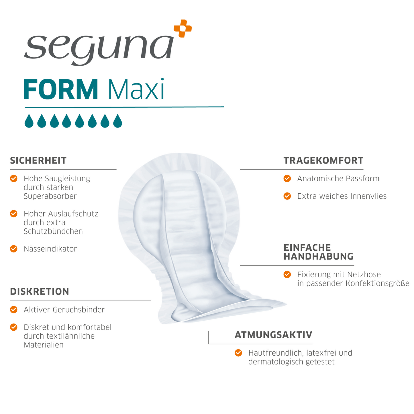 SEGUNA Form Maxi, Eigenschaften