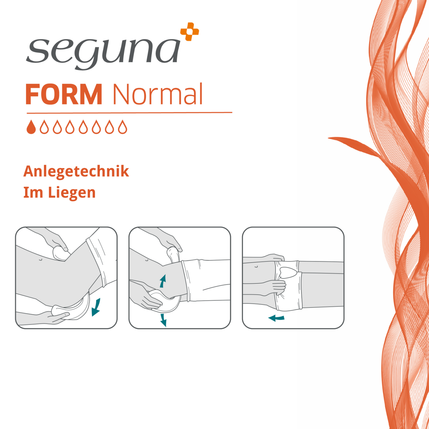 SEGUNA Form Normal, Anlegetechnik Liegen