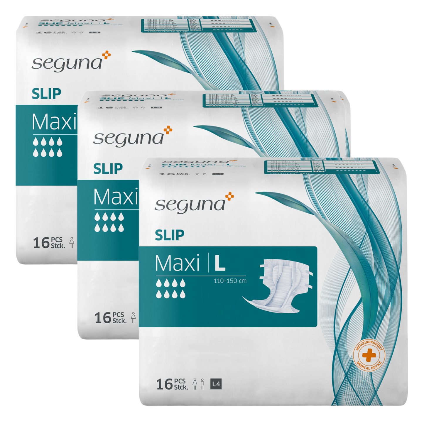 SEGUNA Slip Maxi, Größe L, Beutel 16 Stück