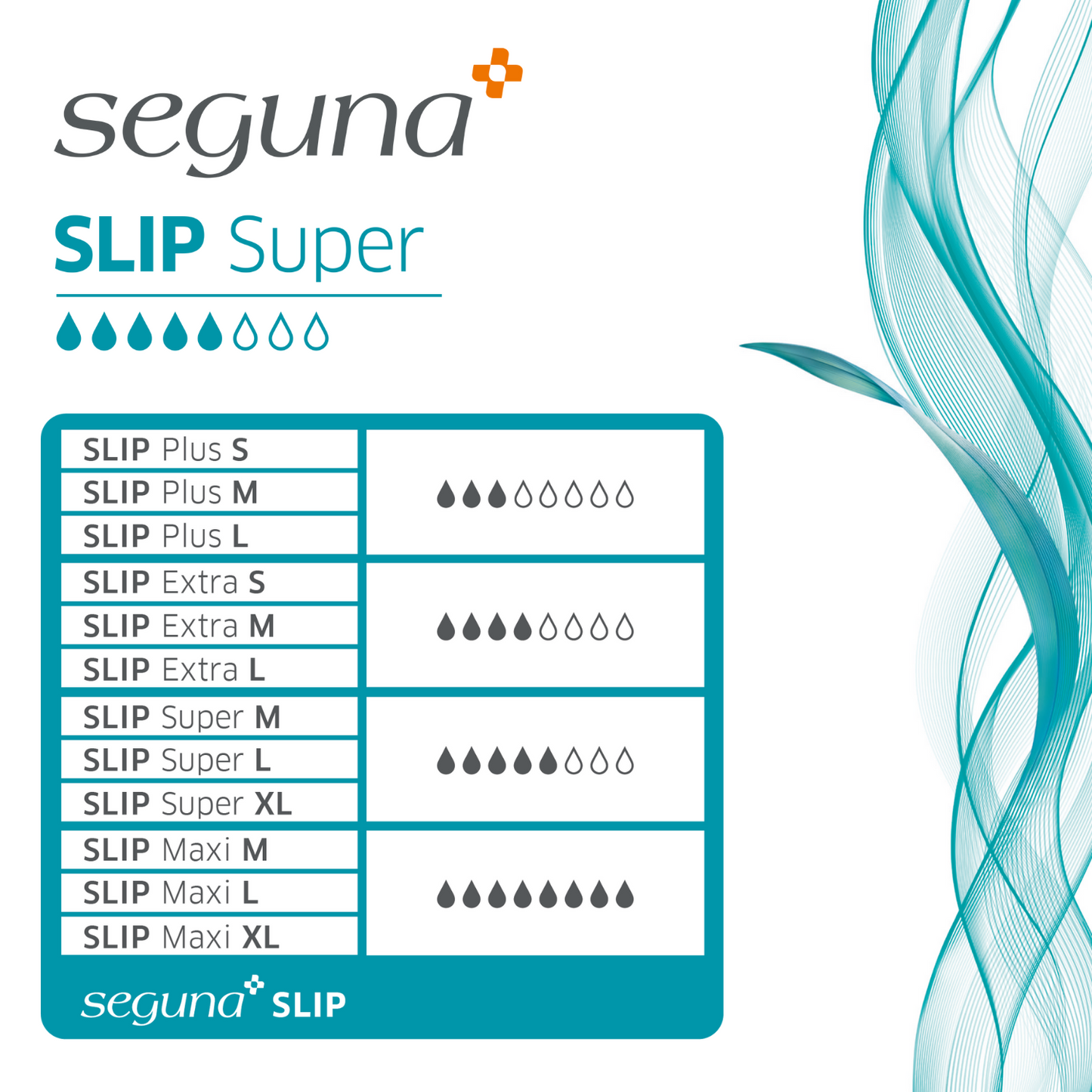 SEGUNA Slip Super, Saugleistung