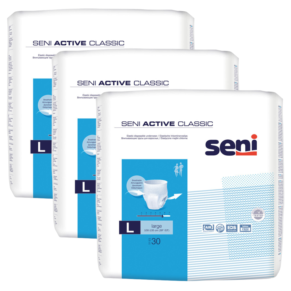Seni Active Normal, Größe: L, Sparpaket (8 x 10 Stück)