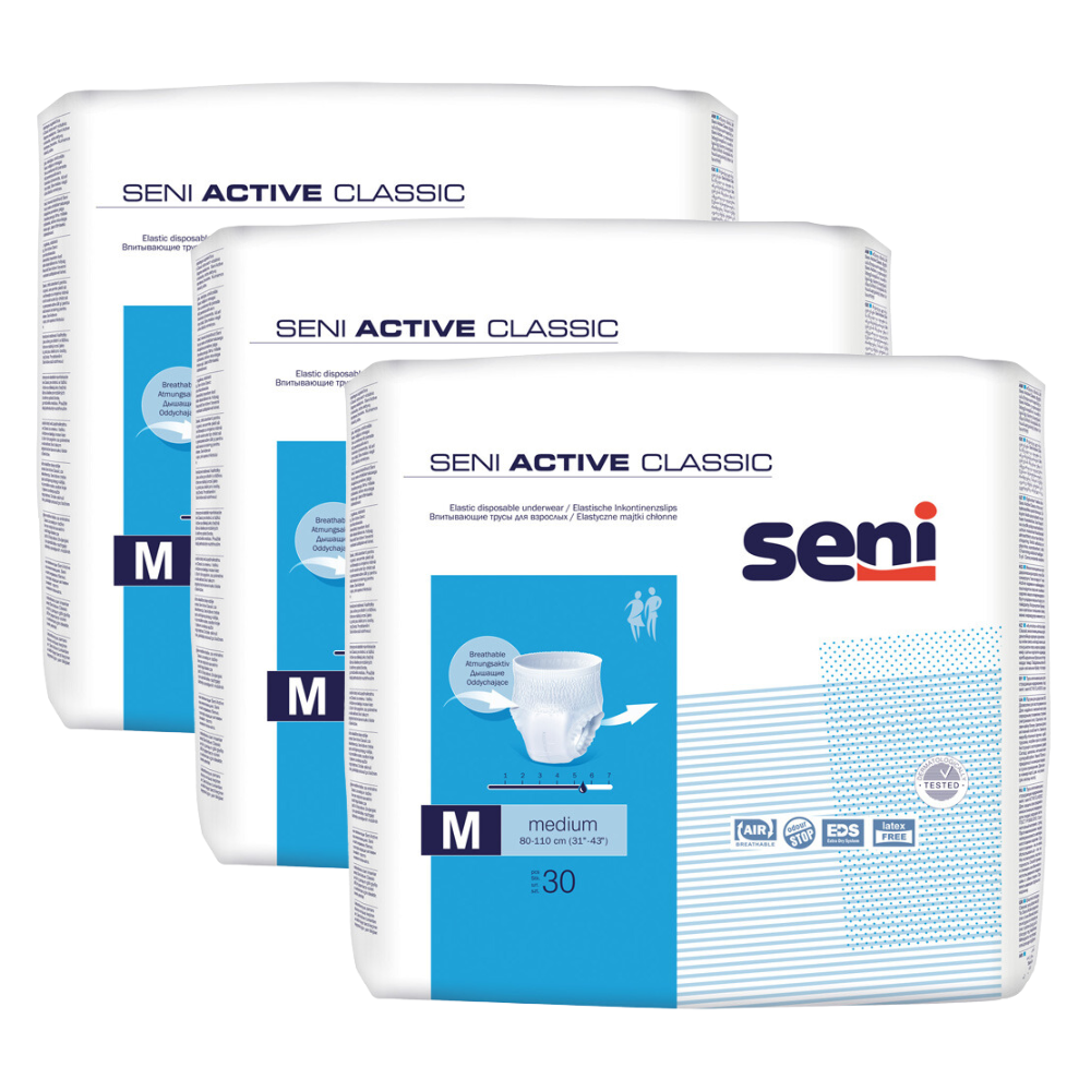 Seni Active Classic , Größe: M, Sparpaket (3 x 30 Stück)