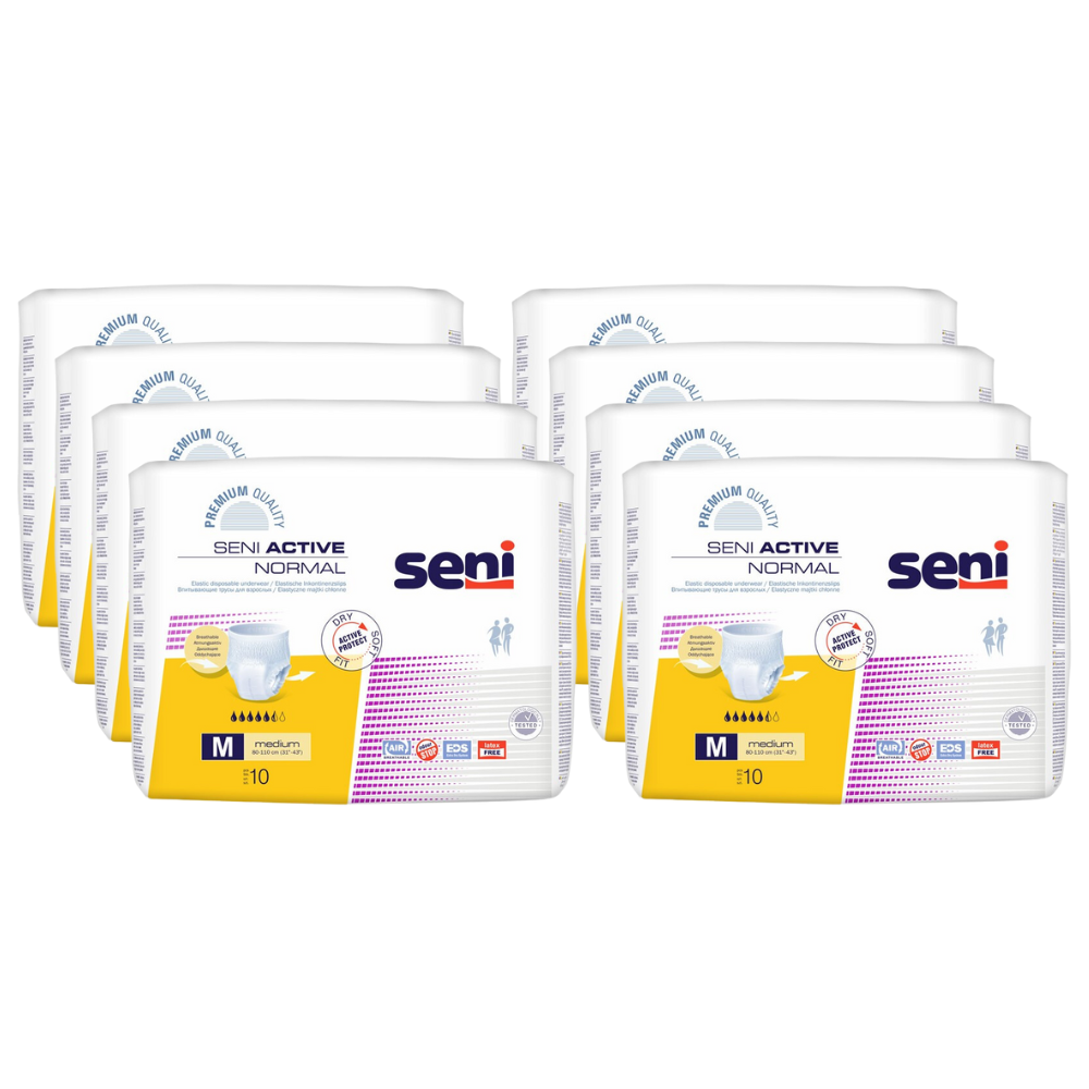 Seni Active Normal, Größe: M, Sparpaket (8 x 10 Stück)