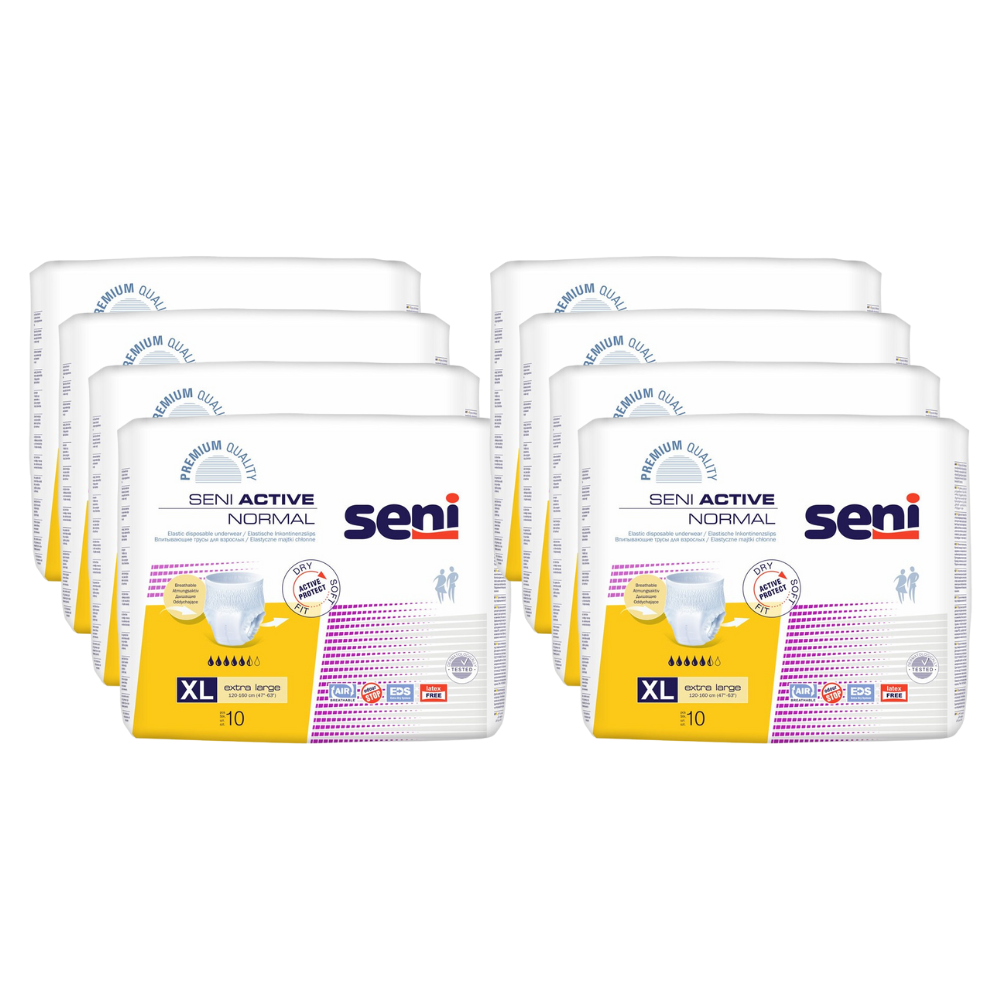 Seni Active Normal, Größe: XL, Sparpaket (8 x 10 Stück)