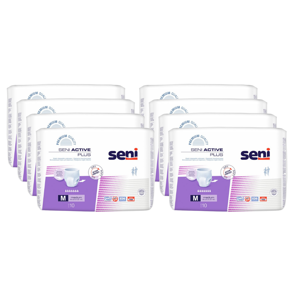 Seni Active Plus, Größe: M, Sparpaket (8 x 10 Stück)