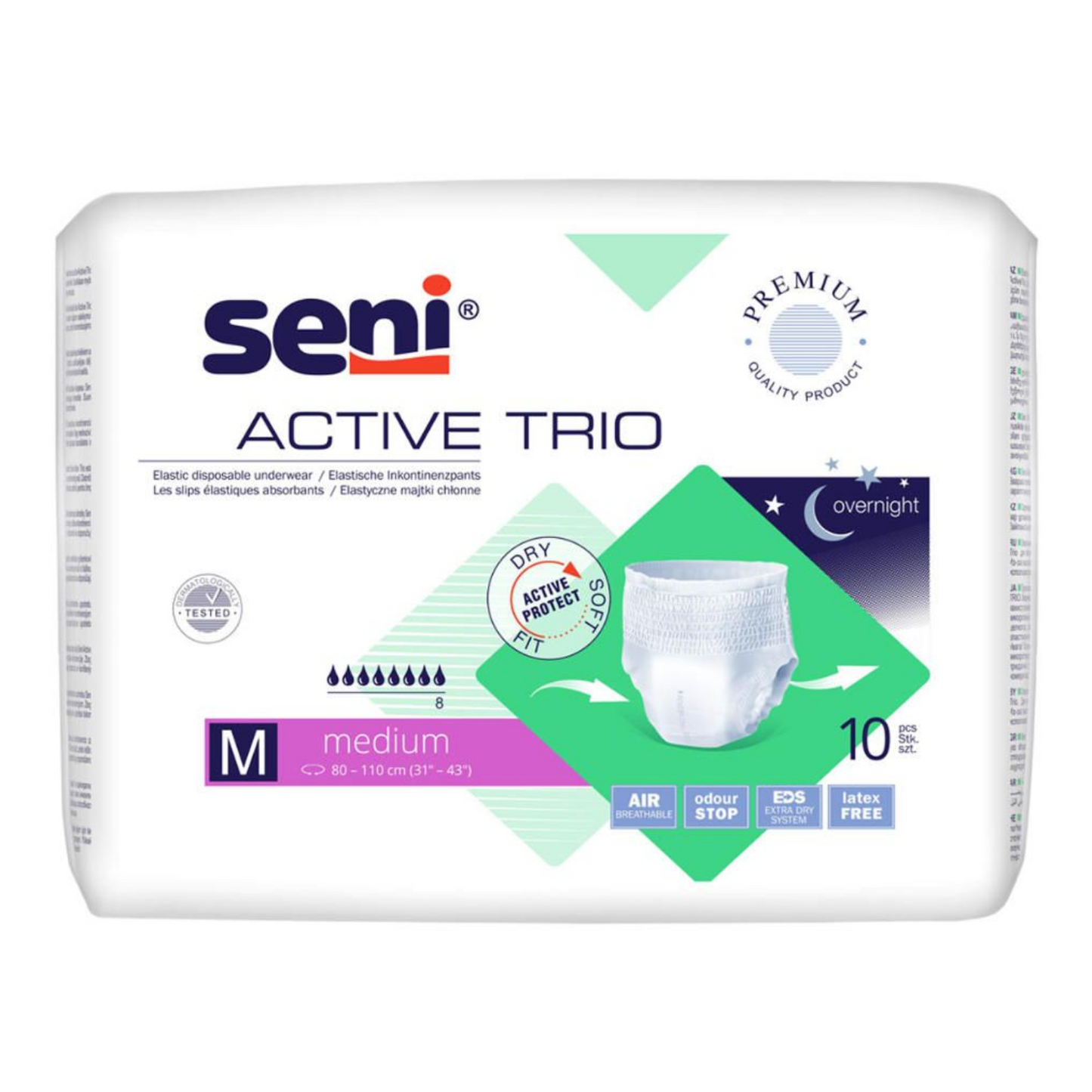 Seni Active Trio, Größe: M, Beutel 10 Stück