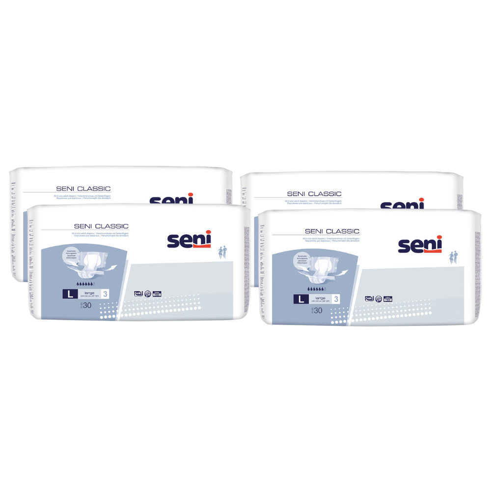 Seni Classic, Größe: L, Sparpaket (4 x 30 Stück)