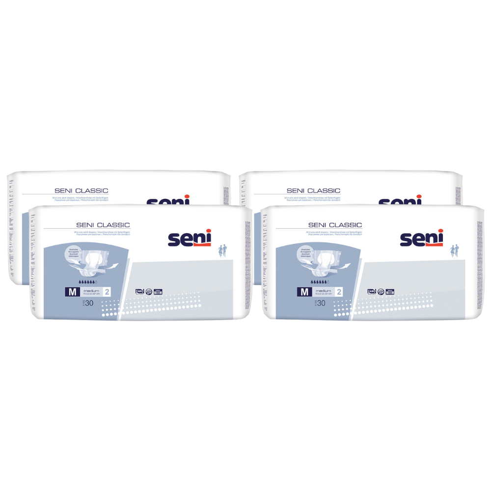 Seni Classic, Größe: M, Sparpaket (4 x 30 Stück)