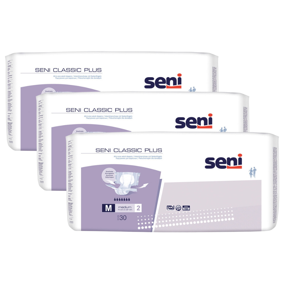 Seni Classic Plus, Größe: M, Sparpaket (3 x 30 Stück)