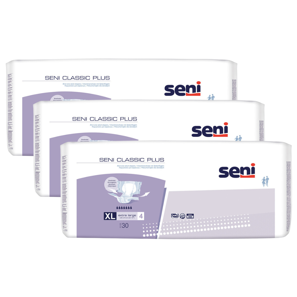 Seni Classic Plus, Größe: XL, Sparpaket (3 x 30 Stück)