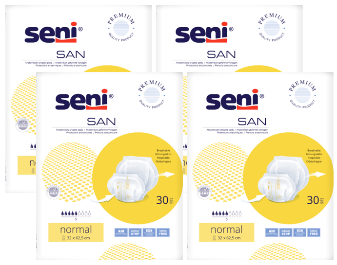 Seni San Normal, Sparpaket (4 x 30 Stück)