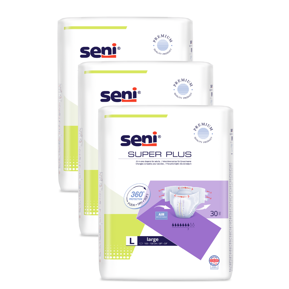 Seni Super Plus, Größe: L, Sparpaket (3 x 30 Stück)