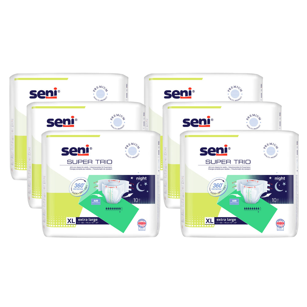 Seni Super Trio, Größe: XL, Sparpaket (6 x 10 Stück)