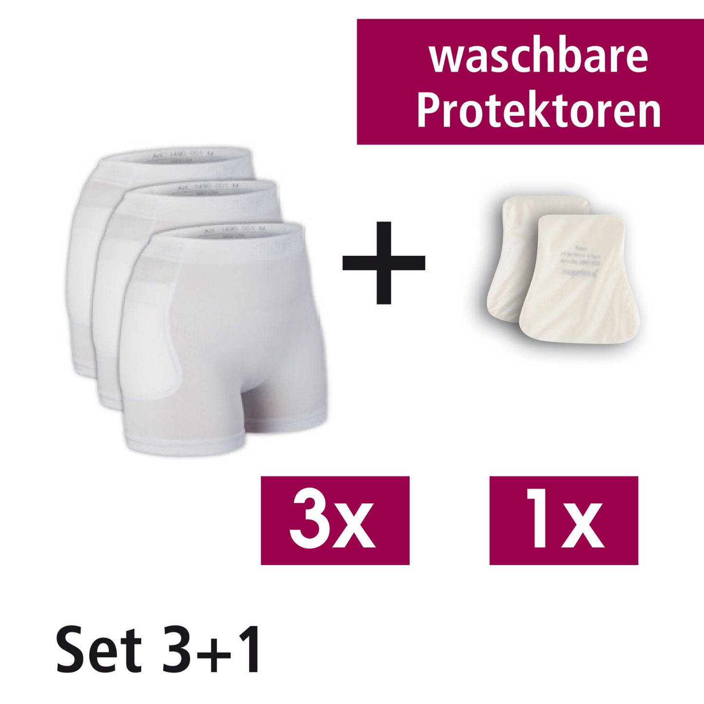 suprima Hüftschutz-Set 4 (1497), Hüftschutz, 3x +1x, Produktbild