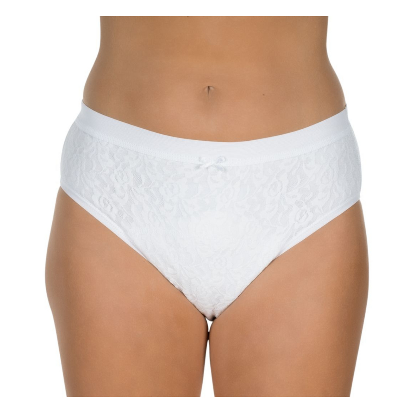 suprima La Donna Slip mit Wäscheschutz (1267), Sicherheitsslip Vorderansicht Weiß