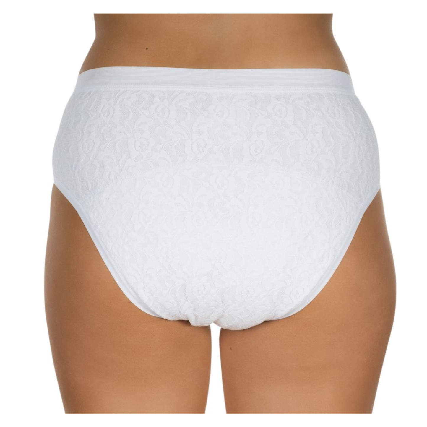 suprima La Donna Slip mit Wäscheschutz (1267), Sicherheitsslip Rückansicht Weiß