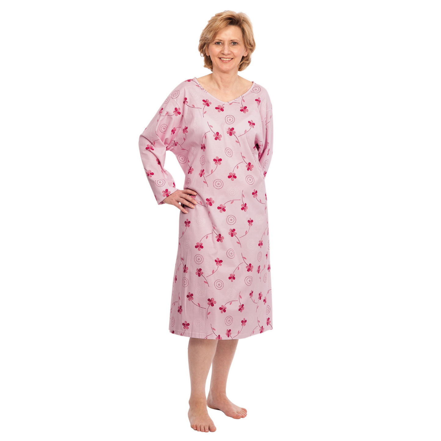 suprima Pflegehemd für Damen (4070), Pflegehemden, Rosa, Produktbild
