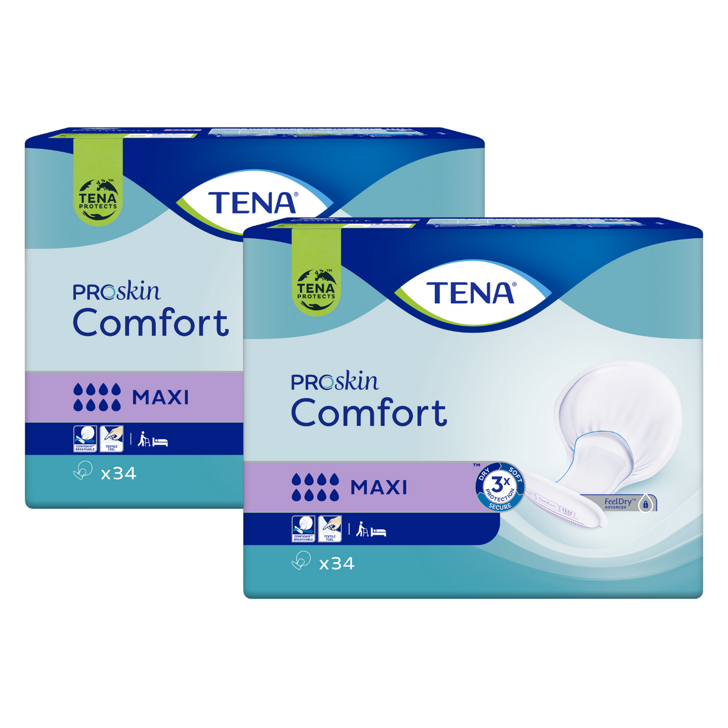 TENA Comfort Maxi, Sparpaket (2 x 34 Stück)