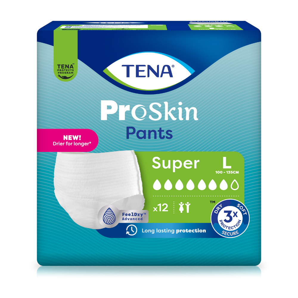 TENA Pro Skin Pants Super, Größe: L, Beutel 12 Stück
