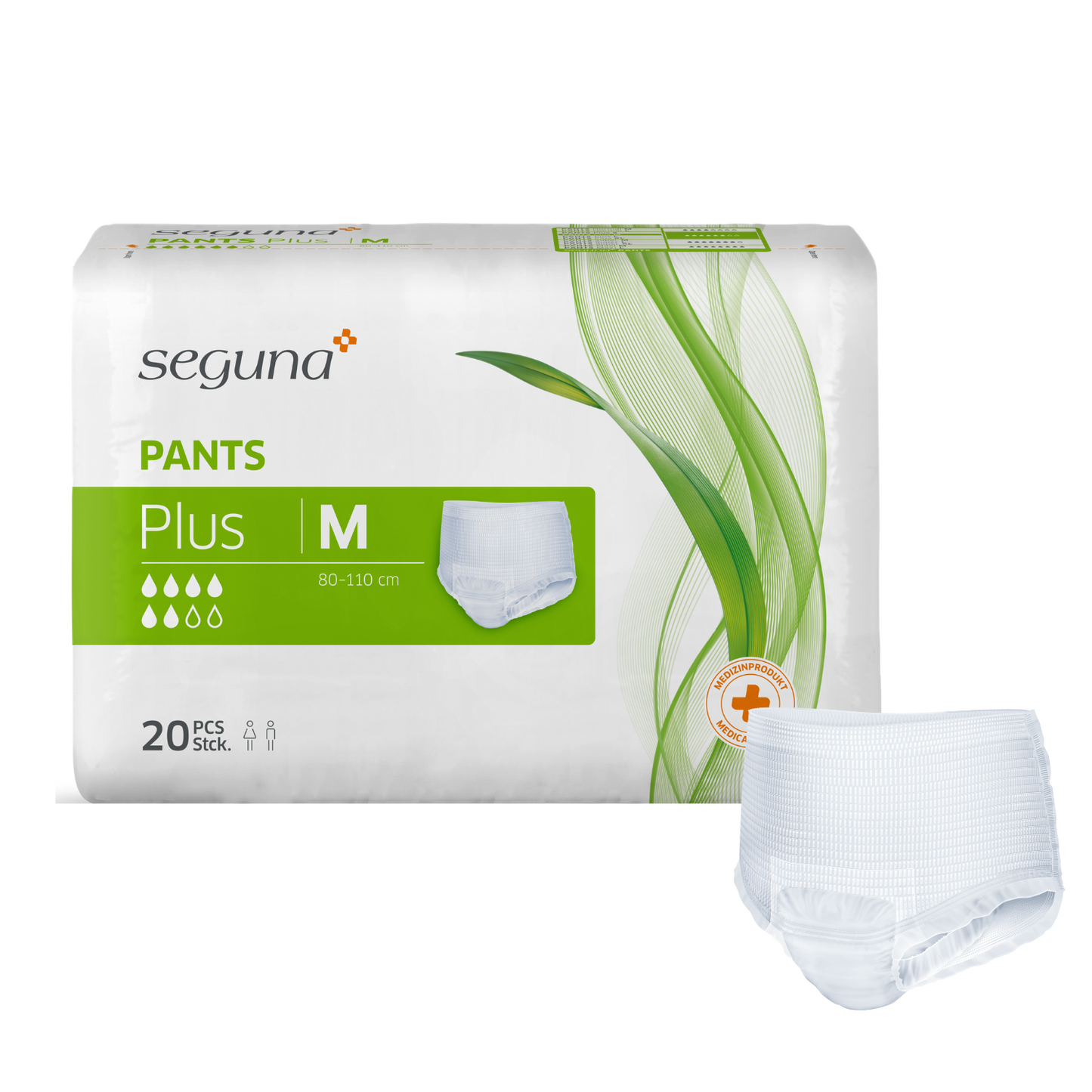 Seguna Pants plus Größe: M, Beutel 20 Stück